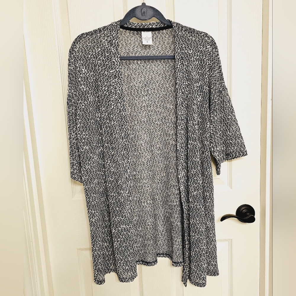 Cuddl Duds Knit Short Sleeve Cardigan